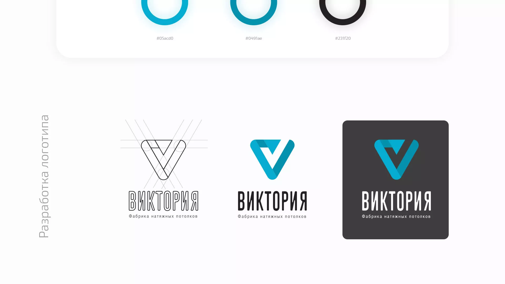 Разработка фирменного стиля компании по продаже и установке натяжных потолков в Цимлянске