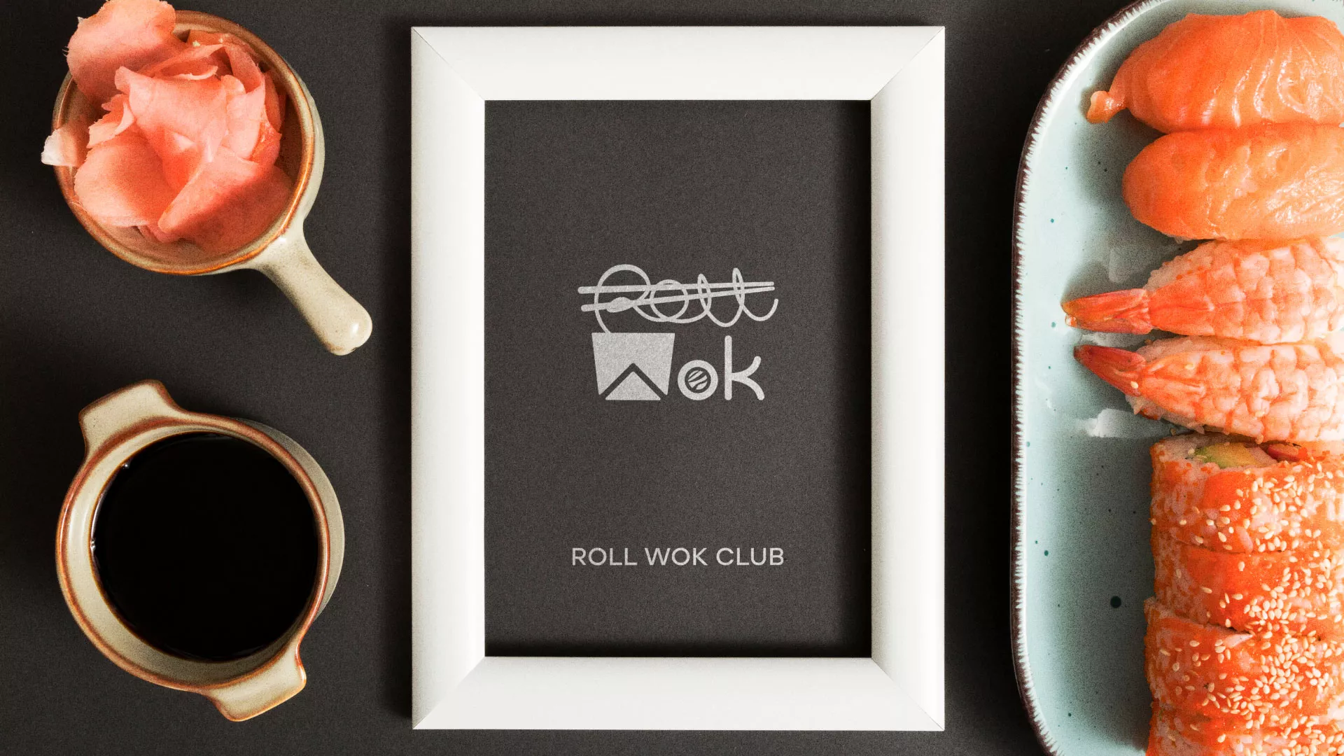 Разработка логотипа суши-бара «Roll Wok Club» в Цимлянске