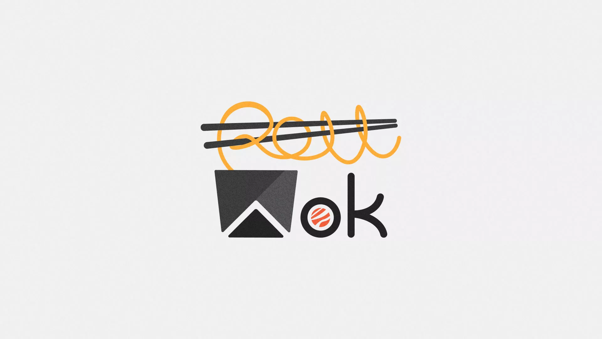 Разработка логотипа суши-бара «Roll Wok Club» в Цимлянске