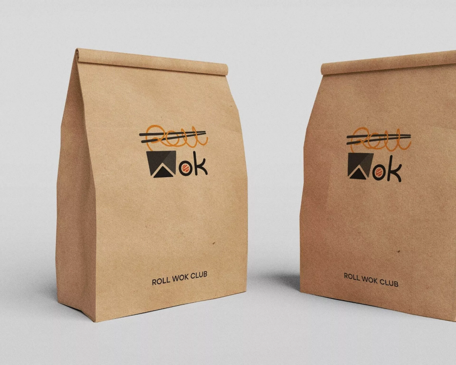 Создание дизайна упаковки суши-бара «Roll Wok Club» в Цимлянске